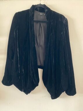 Aqua Black Satin Dress Top